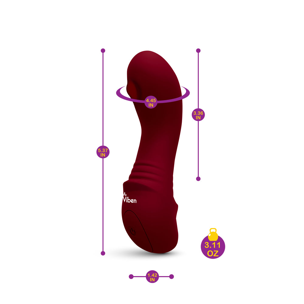 Zaina Mini Rollerball G-Spot Vibe - Ruby