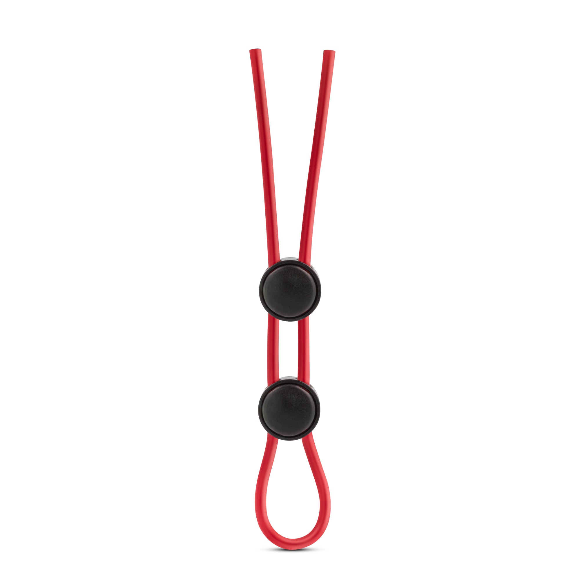 Stay Hard - Silicone Double Loop Cock Ring - Red