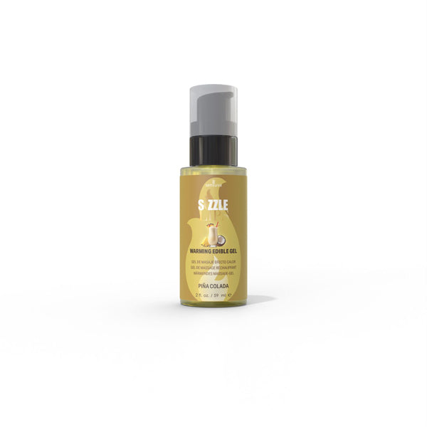 Sizzle Lips Piña Colada - 2oz Edible Warming Massage Gel