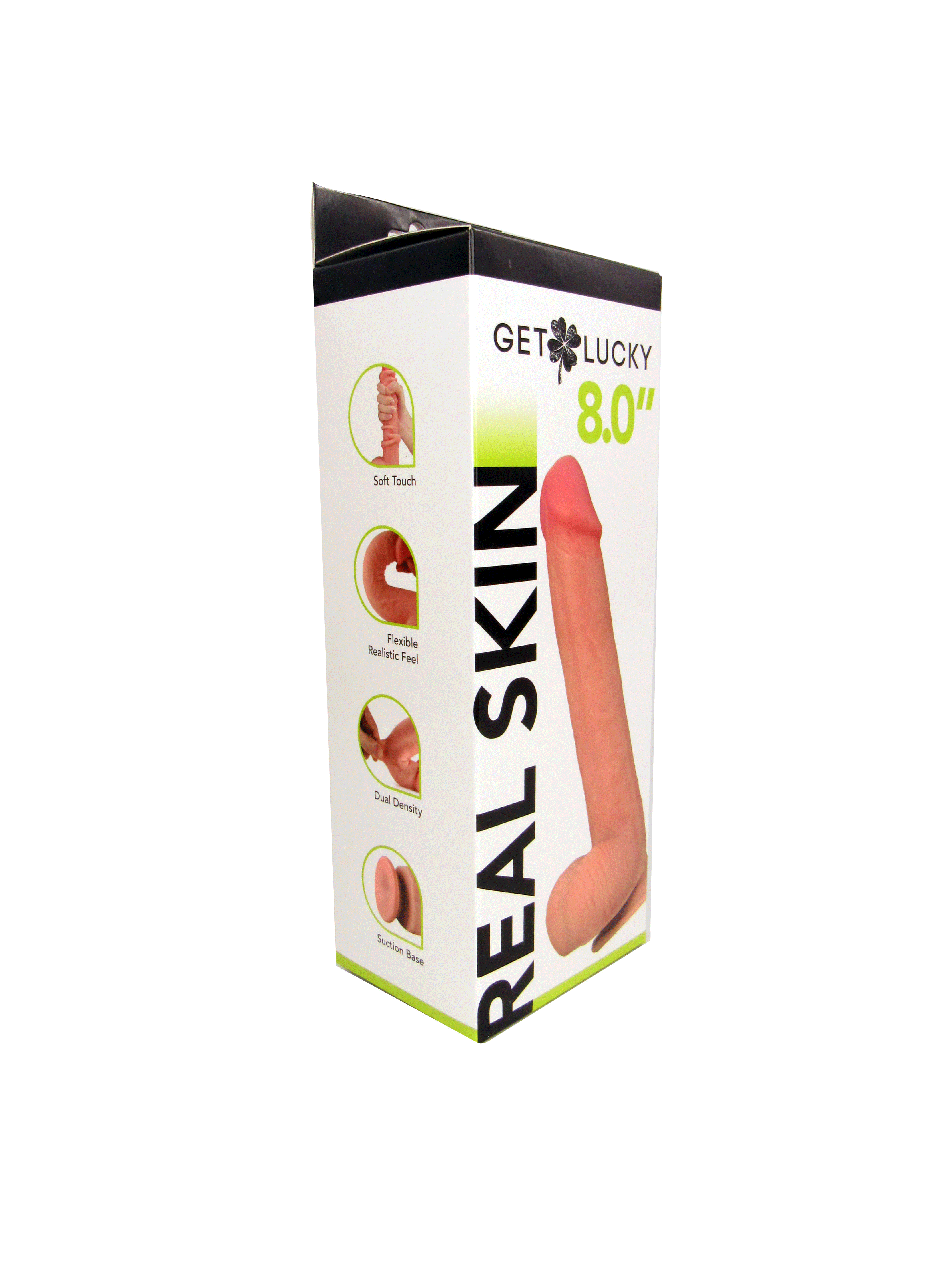 Real Skin 8" Dual Layer Dildo - Beige