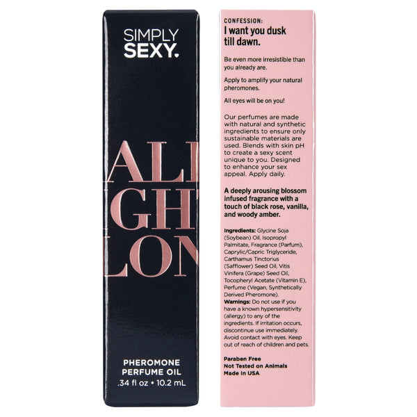 Simply Sexy All Night Long - Pheromone Perfume Oil Roll on - .34oz | 10.2ml