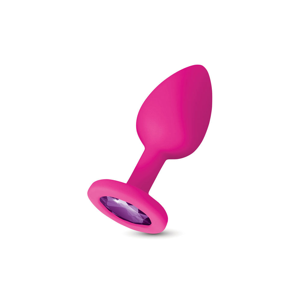 Gemma Purple Gem Pink Silicone Plug - Medium