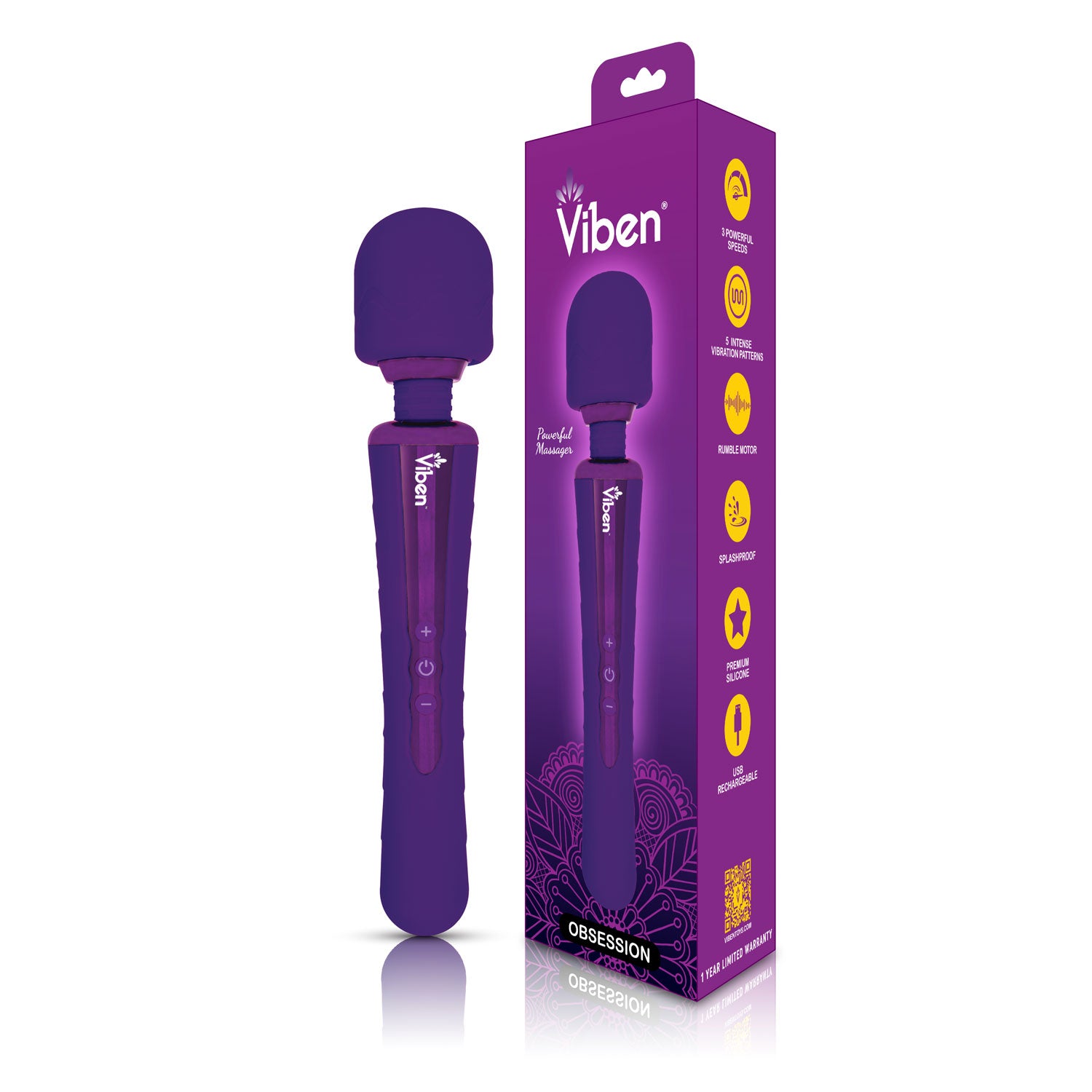 Obsession Wand Massager - Violet