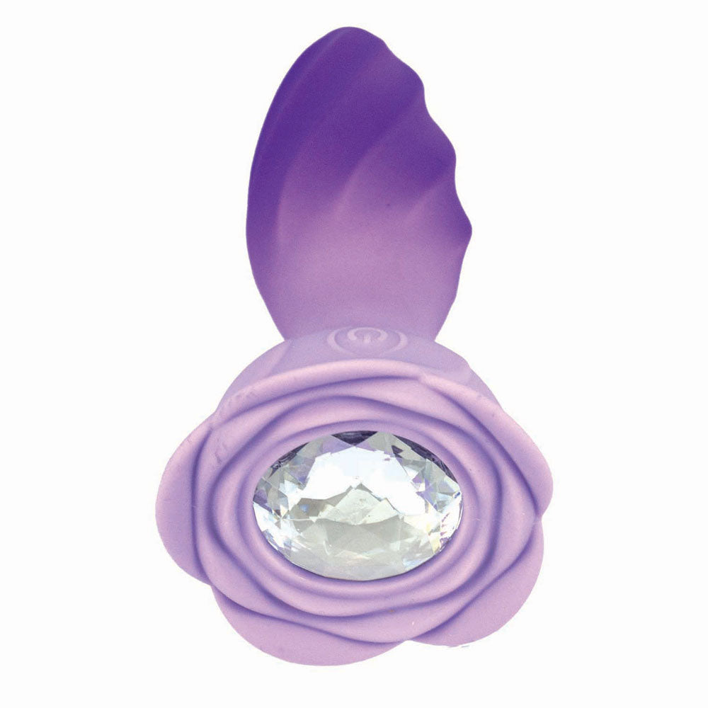Goddess Remote Control Rotating Jewel Plug - Purple