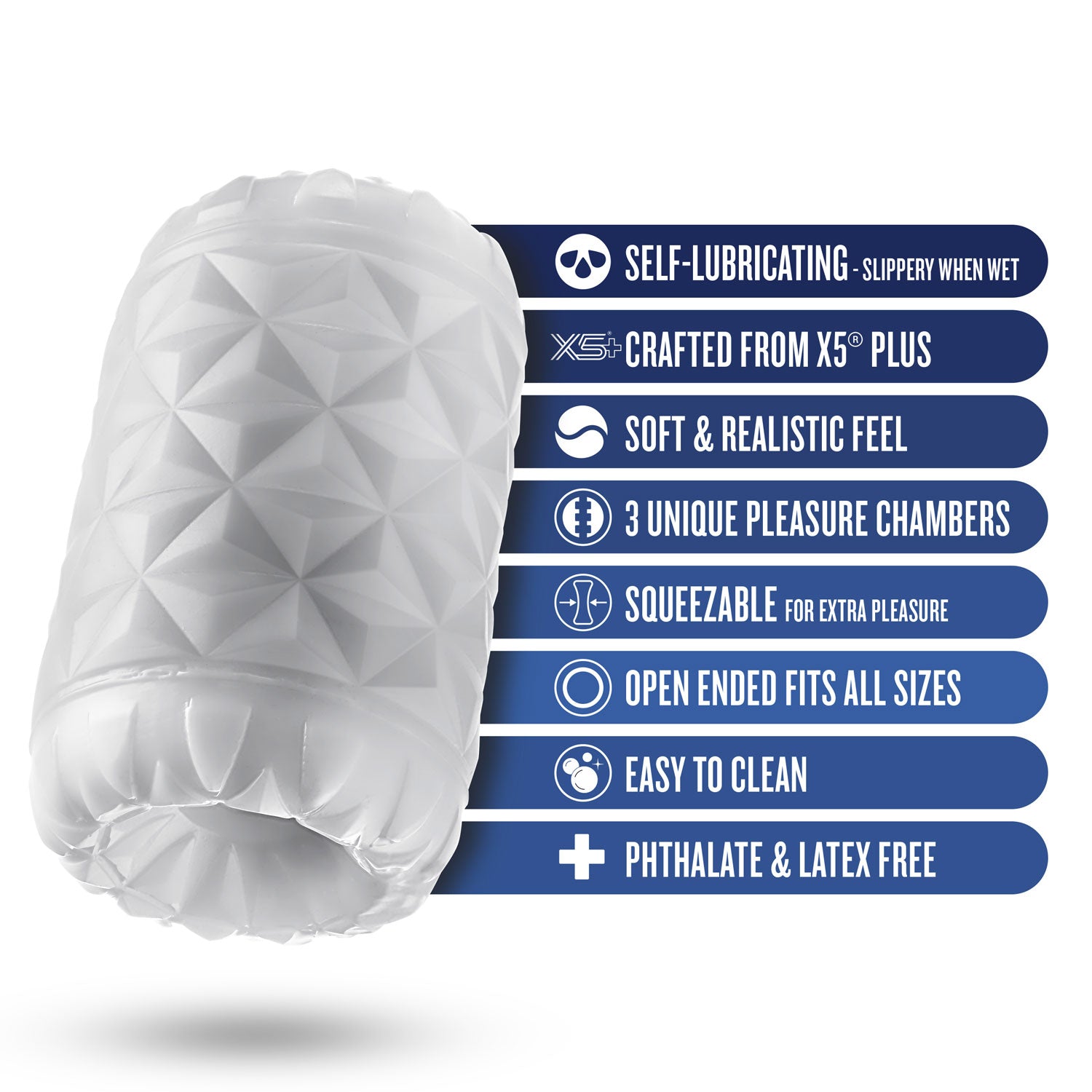 Rize - Reakt - Self-Lubricating Stroker - White