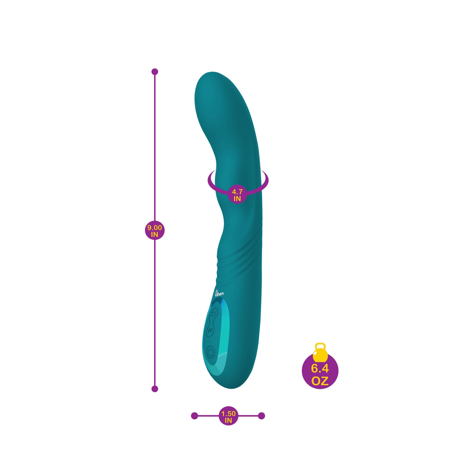 Swagger Wriggling G-Spot Vibe - Ocean