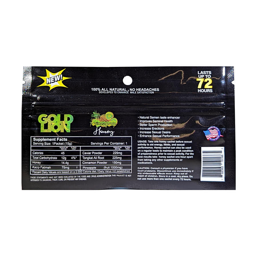 Gold Lion Pineapple Honey 24ct Display