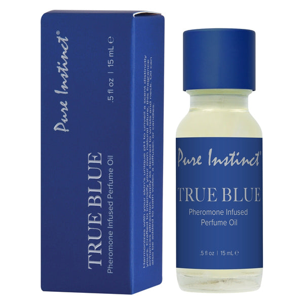Pure Instinct Pheromone Perfume Oil Original Dropper True Blue 15ml .5fl Oz