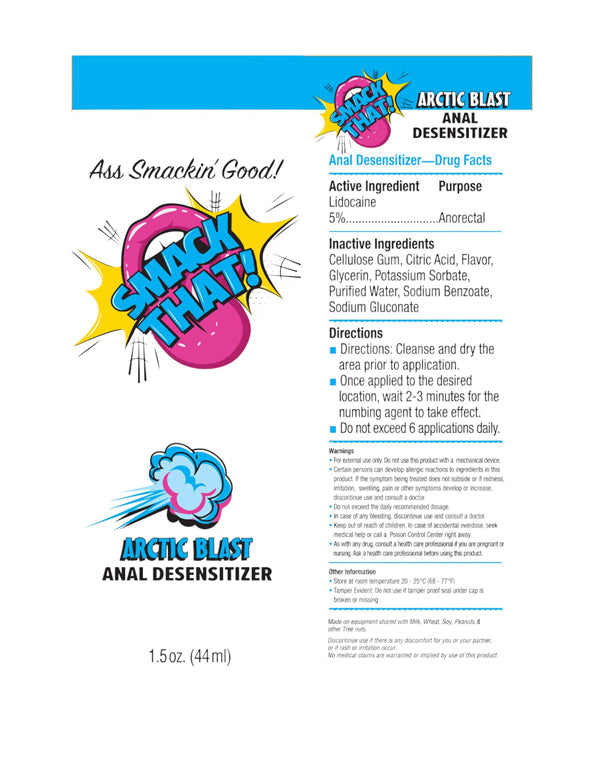 Smack That Anal Desensitizer Arctic Blast 1.5 Oz