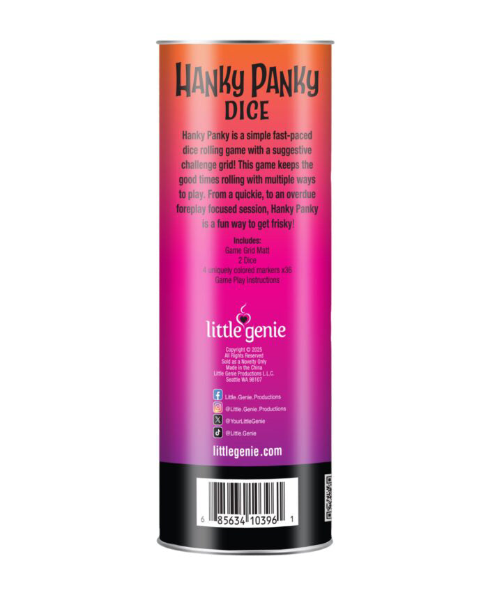 Hanky Panky Dice Game - Game for Couples