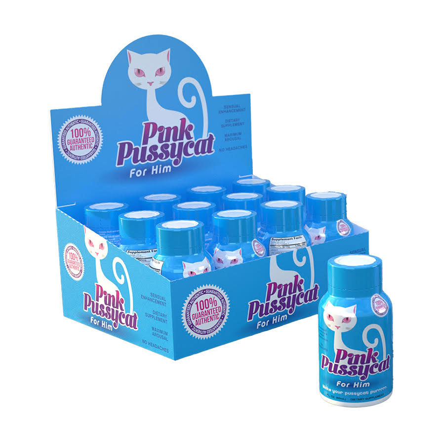 Pink Pussycat for Him Liquid Shot 12ct Display