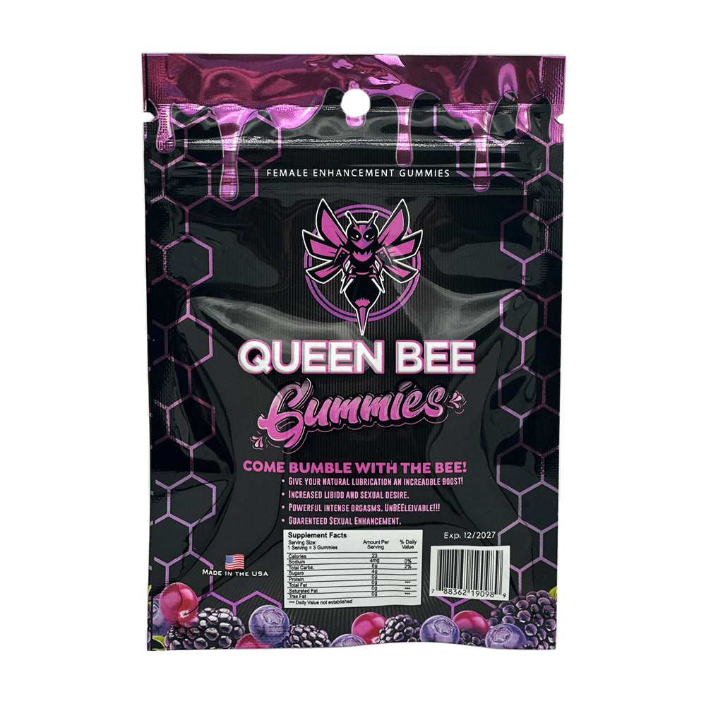 Bp Queen Bee Gummy 24ct - Display - 3 Gummies Per Sachet (Net)