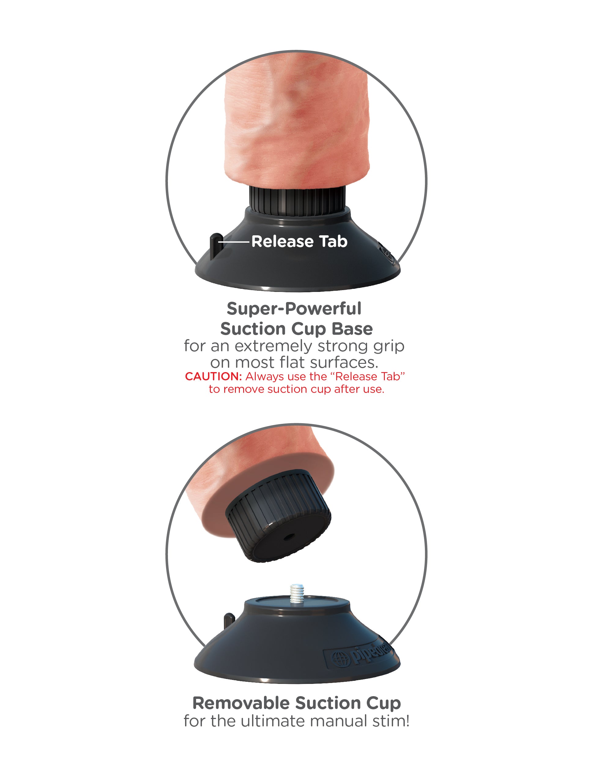 King Cock 7-Inch Vibrating Cock With Balls - Flesh