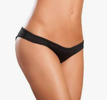 Flattering Mini Srunchy Panty - Small/medium - Black