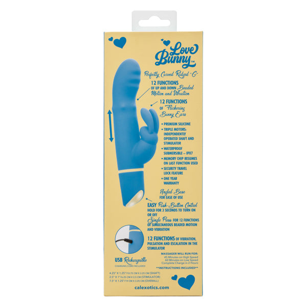 Love Bunny Beaded “G” Bunny - Blue