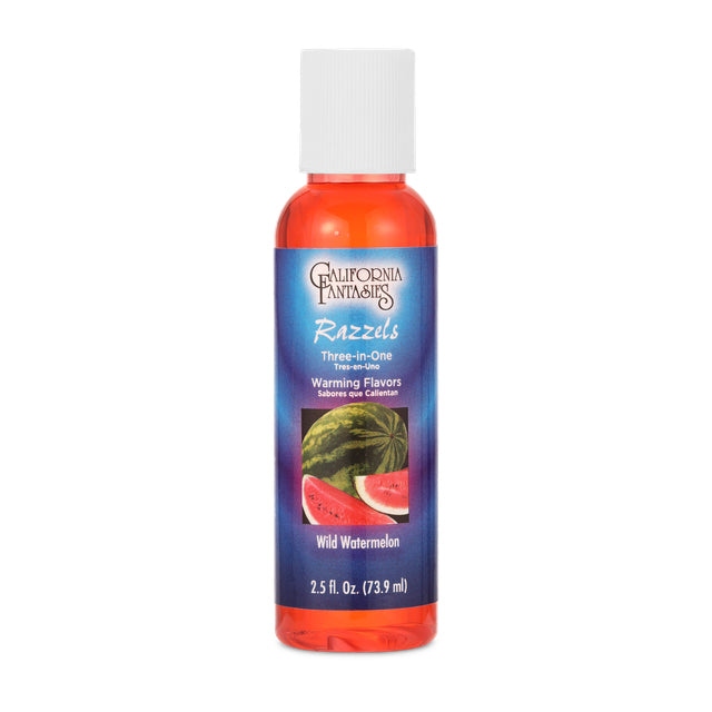 Razzels Warming Lubricant - Wild Watermelon - 2 Oz. Bottle