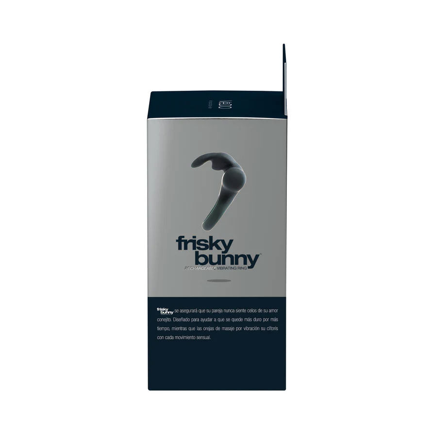 Frisky Bunny Vibrating Ring Black Pearl