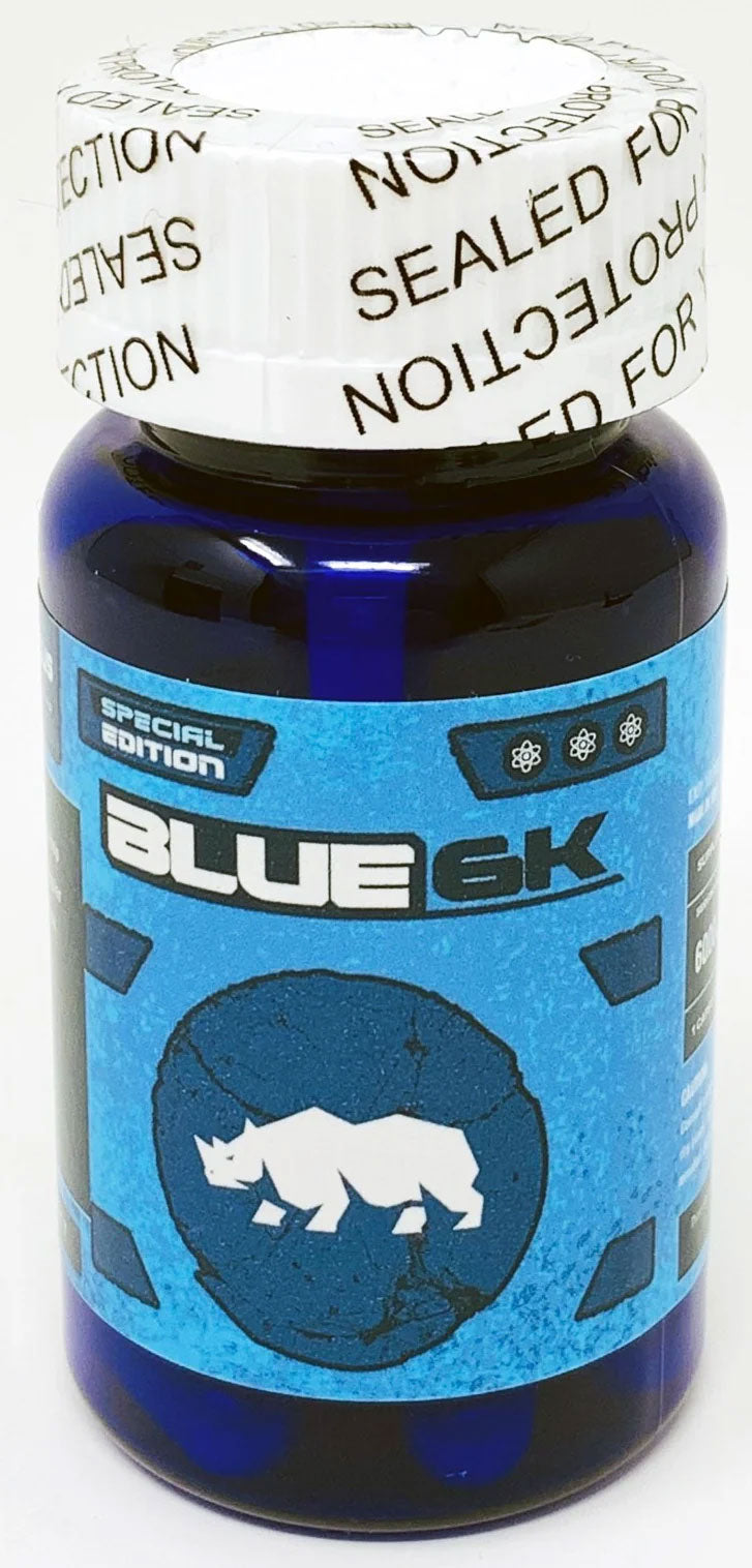 Rhino Blue 6k Bottle Capsule 6ct
