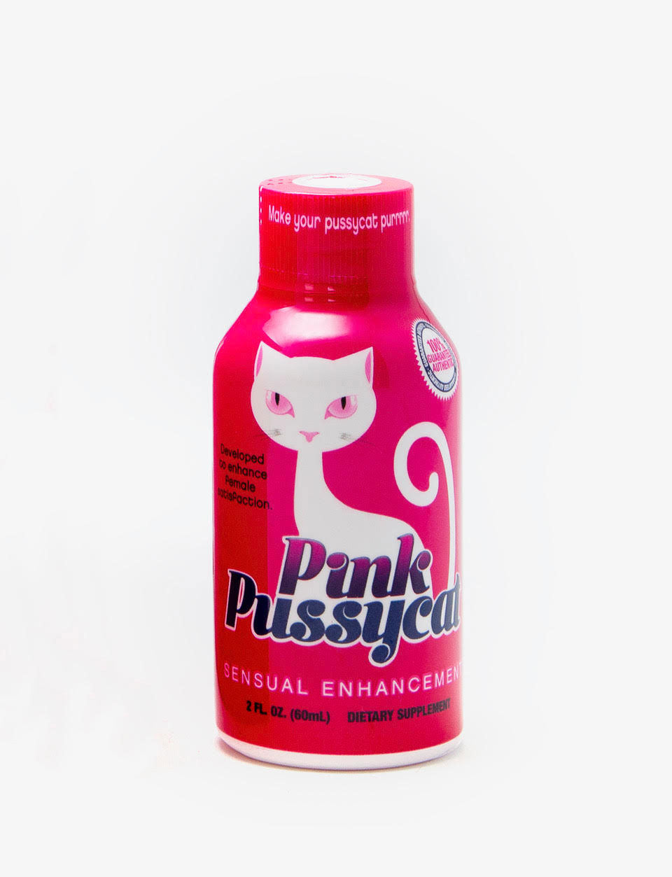 Pink Pussycat 12 Liquid Bottle Sexual Enhancement Display 2 Fl. Oz.