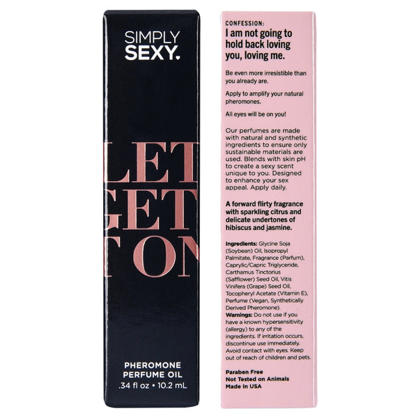 Simply Sexy Let’s Get It on - Pheromone Perfume Oil Roll on - .34oz | 10.2ml