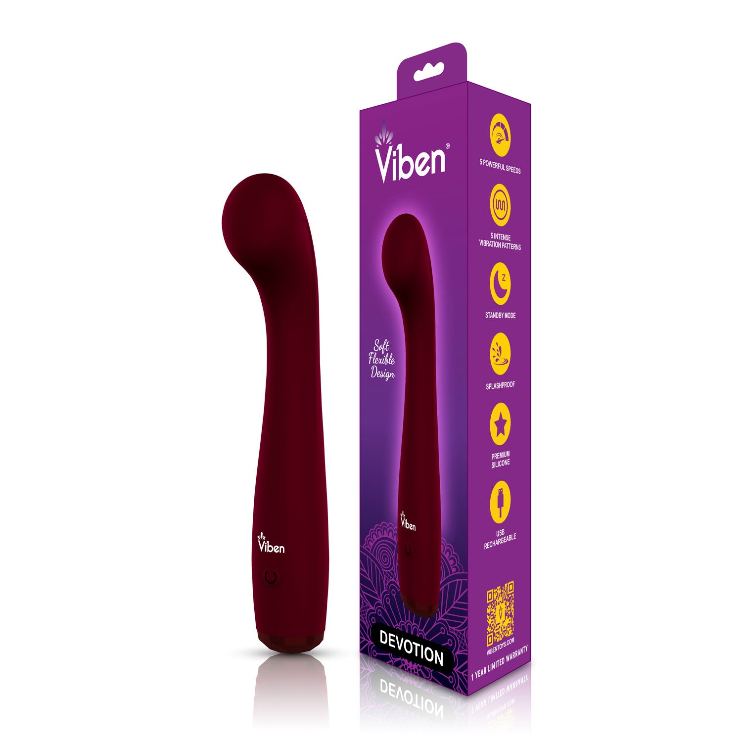 Devotion G-Spot Massager - Ruby