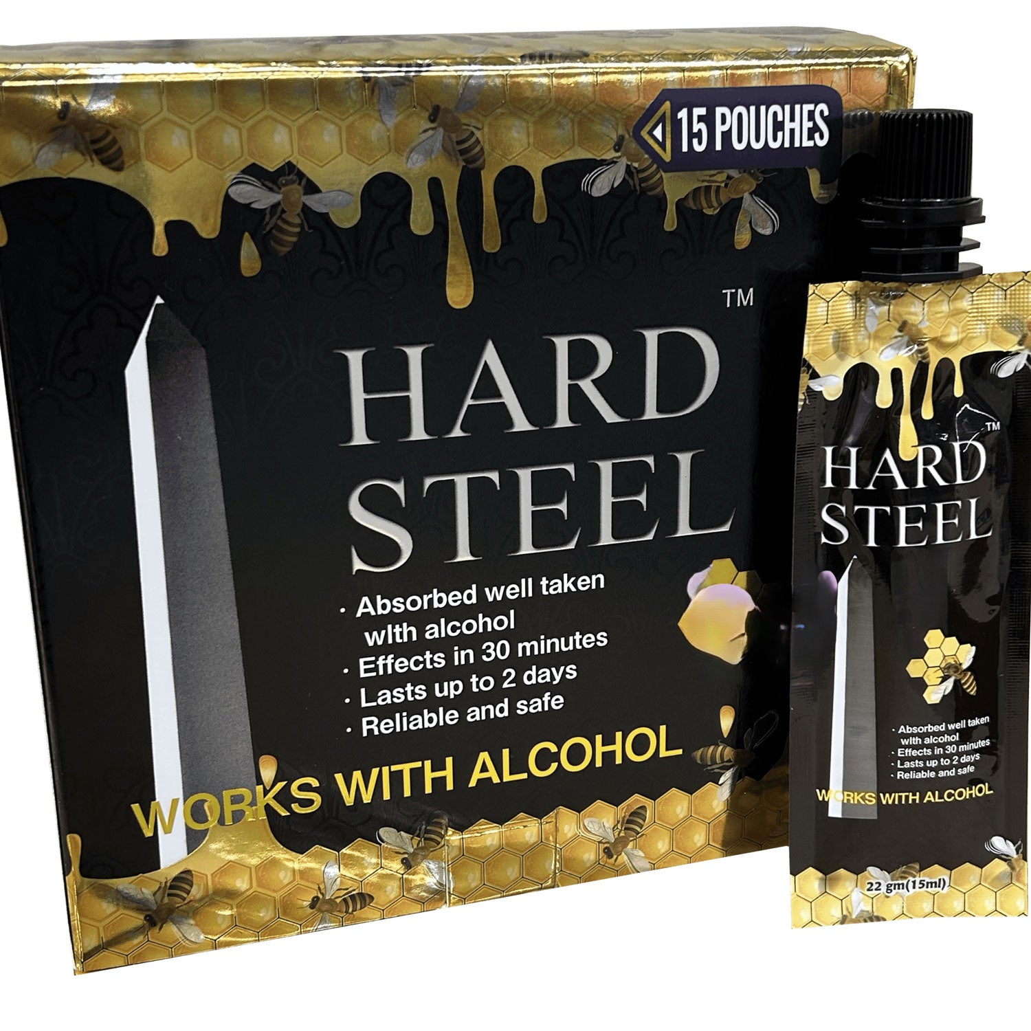 Hard Steel Honey 15ct 1 Display