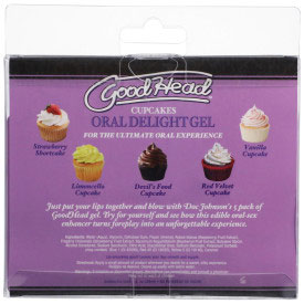 Goodhead - Oral Delight Gel - Cupcake - 5 Pack - 1 Fl. Oz.