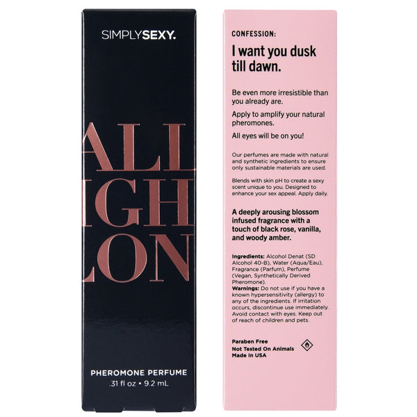 Simply Sexy All Night Long - Pheromone Perfume - .31oz | 9.2ml