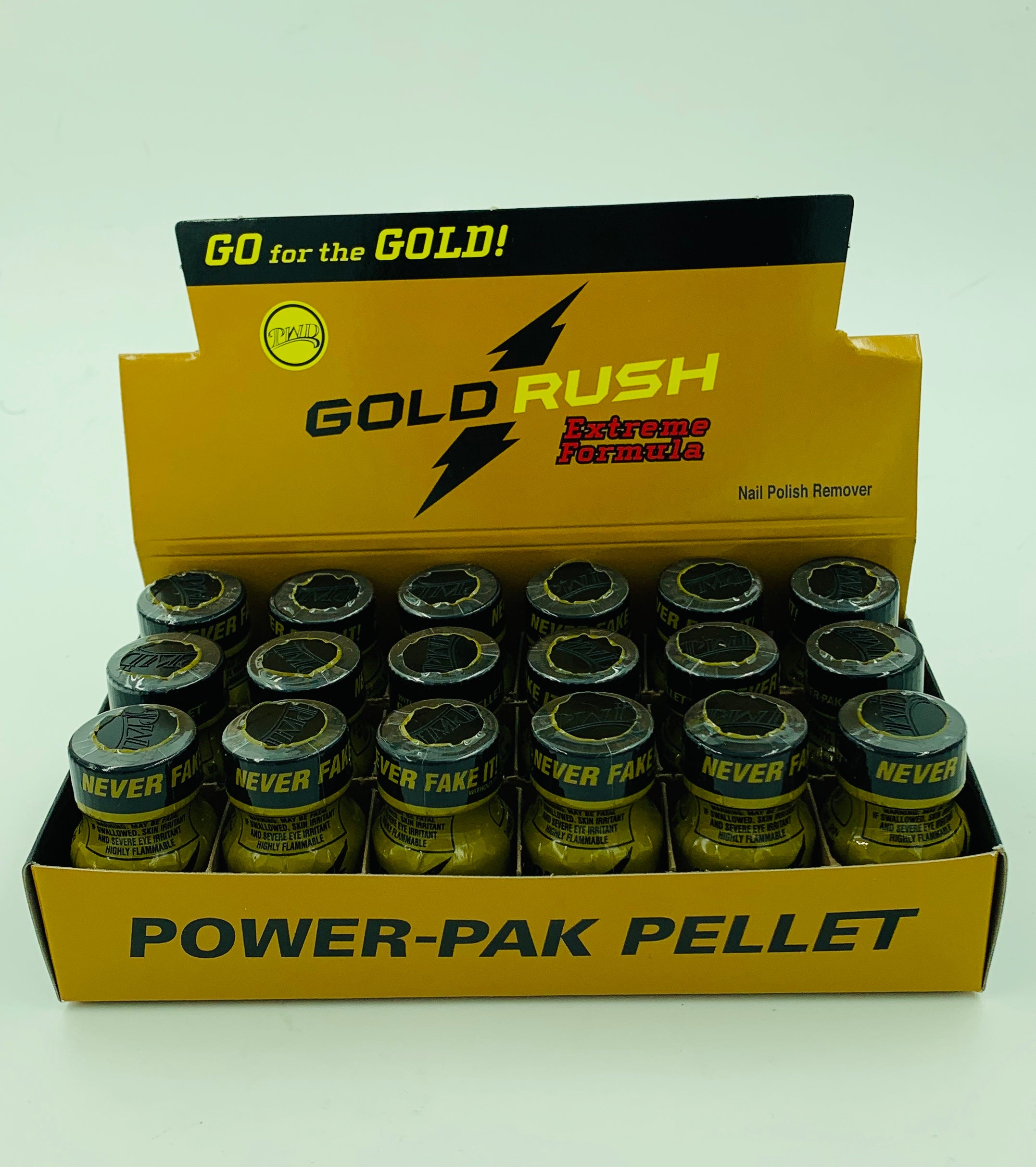 Gold Rush Nail Polish Remover 10 ml - 18 Count Display