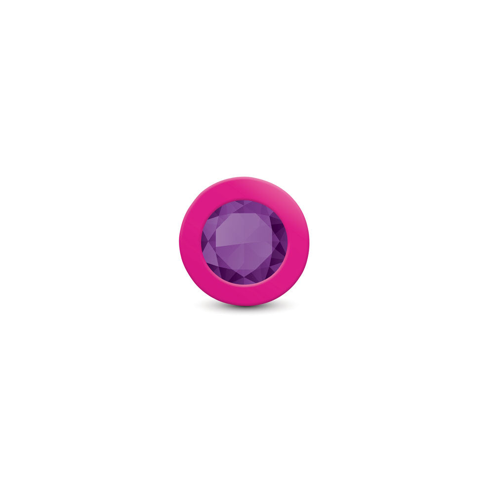 Gemma Purple Gem Pink Silicone Plug - Large