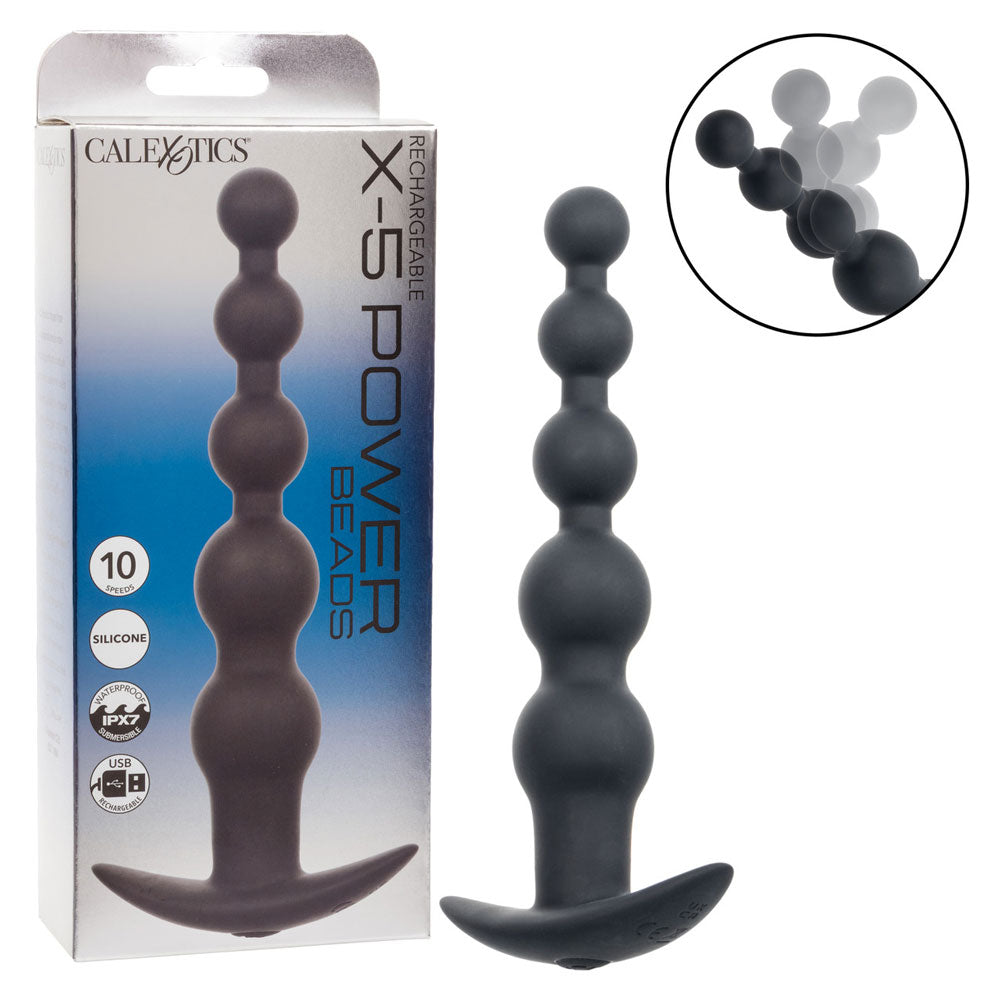 Rechargeable X-5 Power Beads - Black
