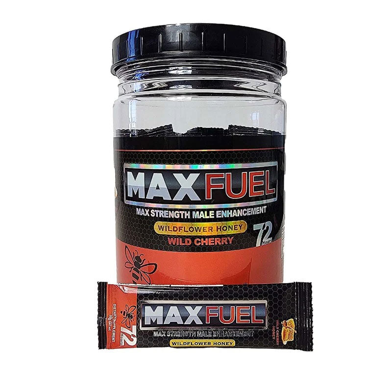 Maxfuel Wild Cherry Honey 24pc - Jar Display