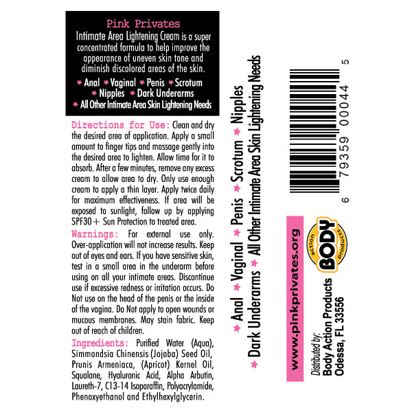 Pink Privates Cream 50 Pieces Display