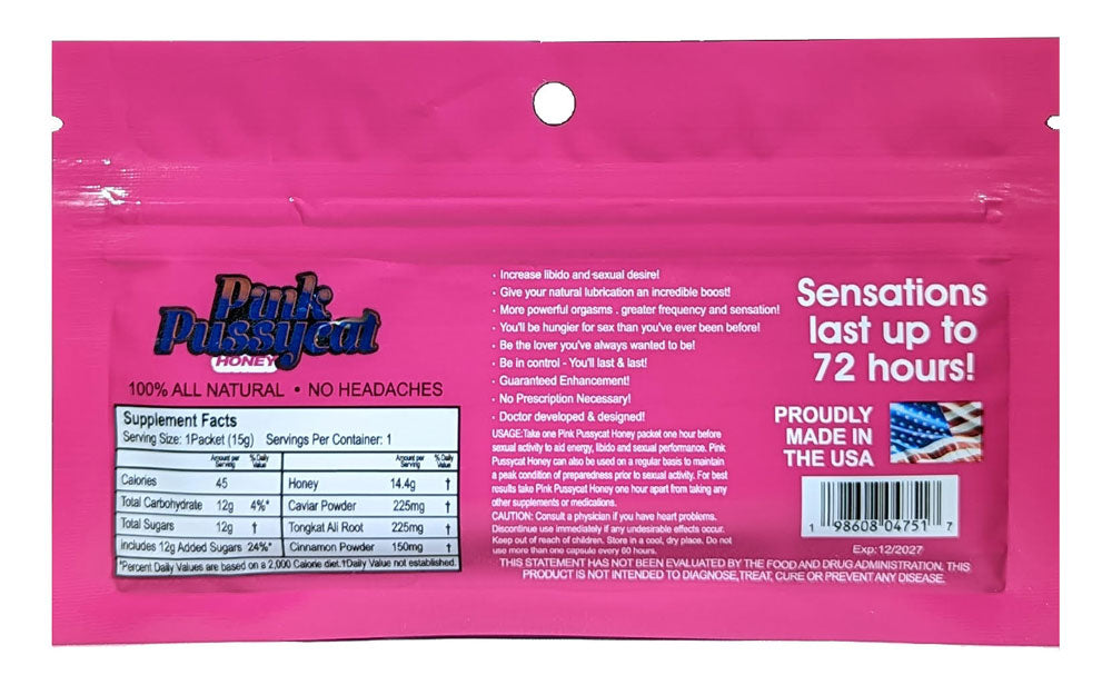 Pink Pussycat Passion Fruit Honey for Her 24ct Display