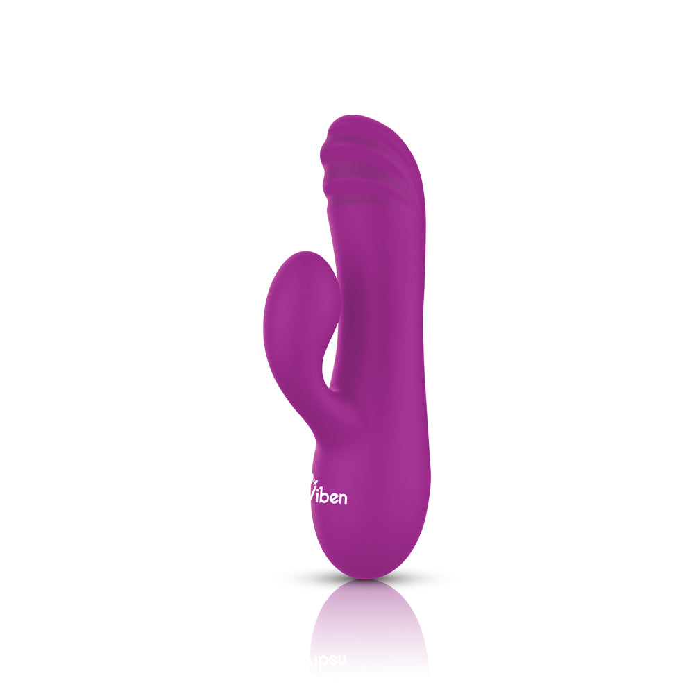 Jolie Mini Pleasure Ridges Rabbit Vibe - Berry