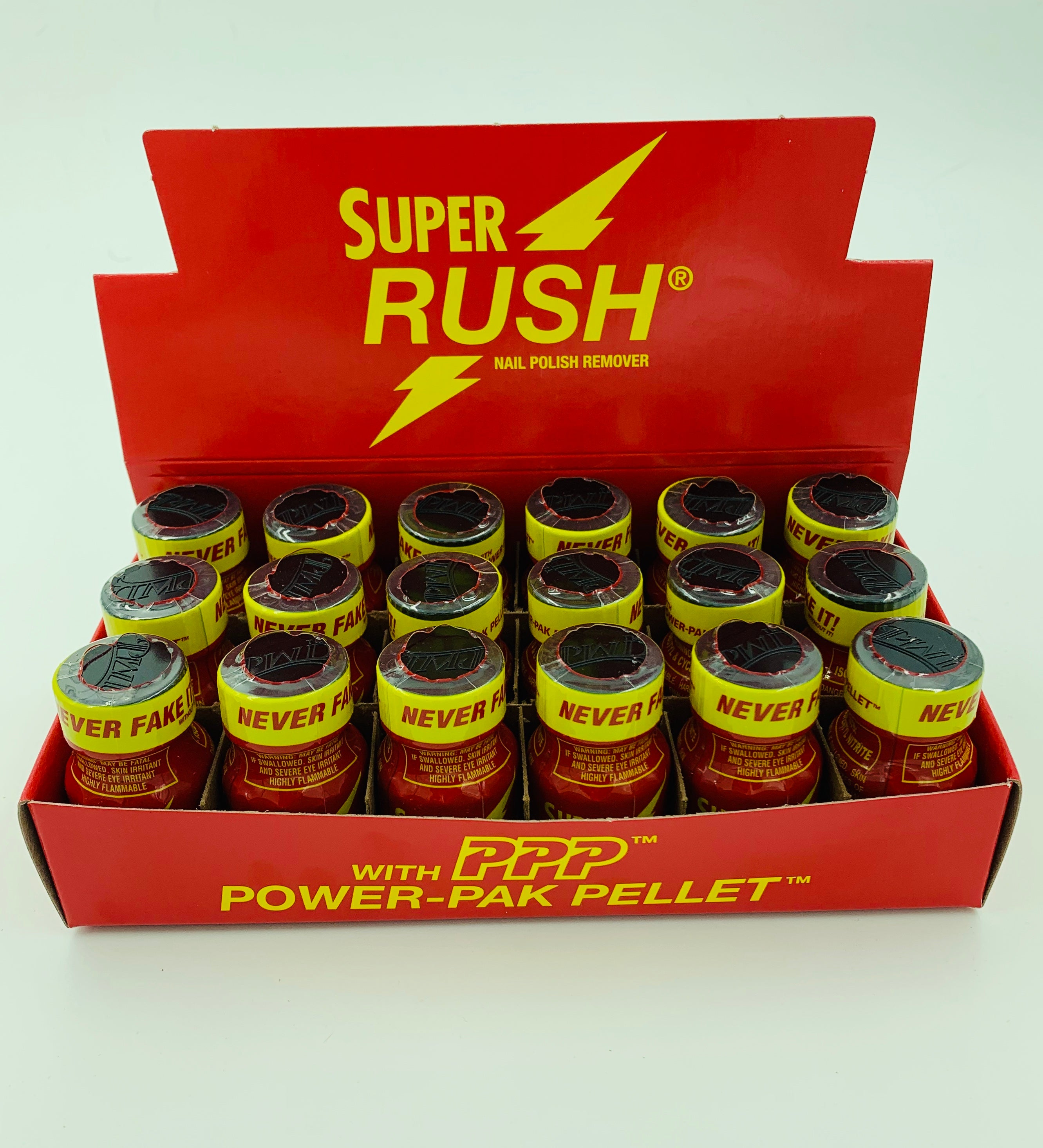 Super Rush Nail Polish Remover10 ml - 18 Count Display