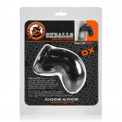 Cock Lock Chastity Sheath Atomic Jock - Black
