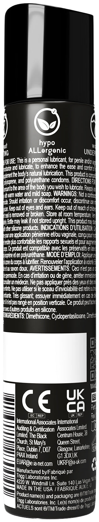 Wet Platinum - Luxury Silicone Based Lubricant 1 Oz