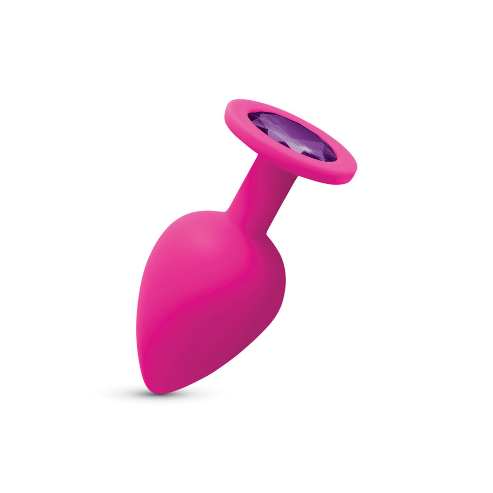 Gemma Purple Gem Pink Silicone Plug - Large