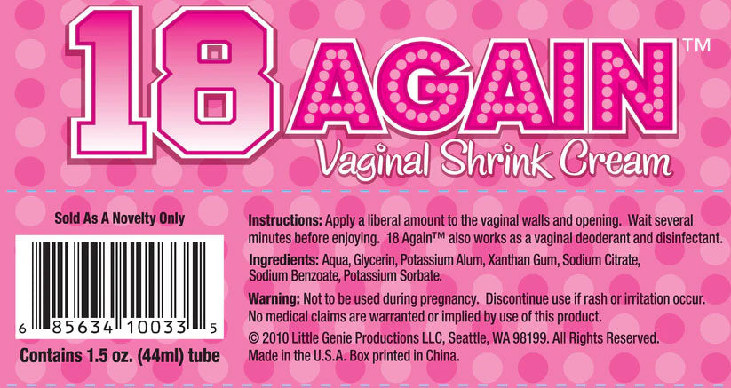 18 Again Vaginal Shrink Cream - 1.5 Fl. Oz.