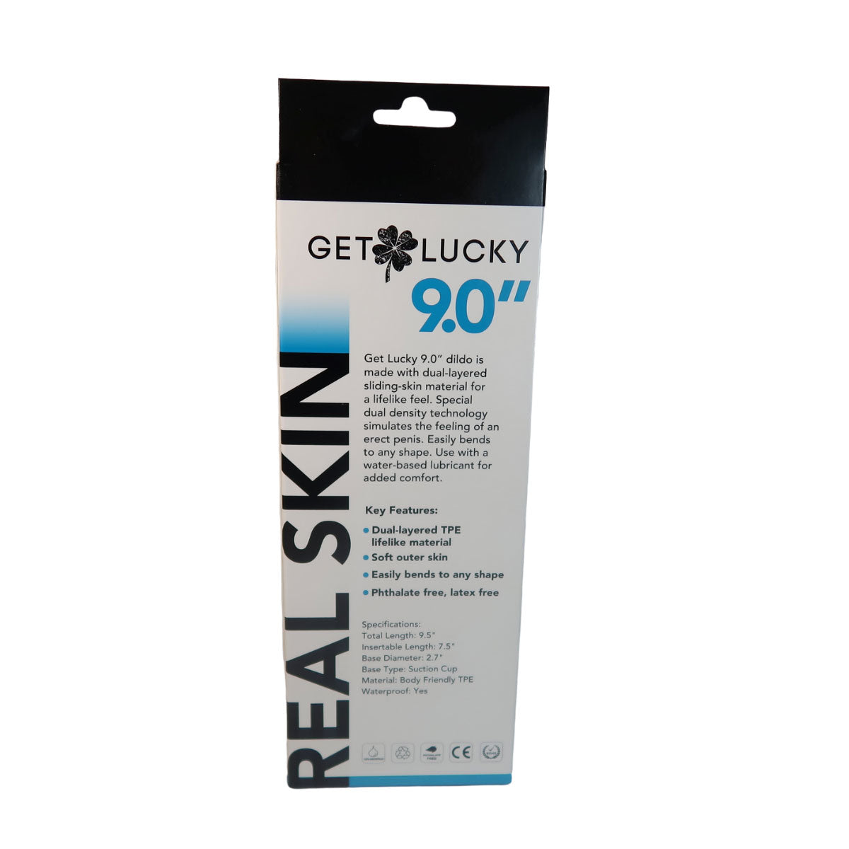 Real Skin 9" Dual Layer Dildo - Light Brown