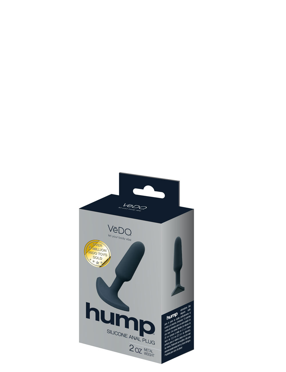 Hump Silicone Anal Plug - Black