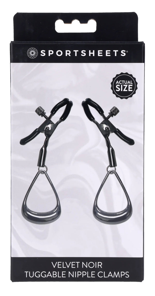 Velvet Noir Tuggable Nipple Clamps
