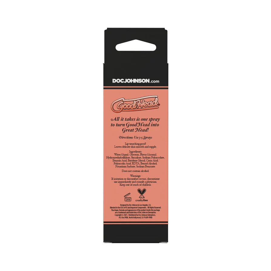 Goodhead - Juicy Head - Cocktails Dry Mouth Spray Peach Bellini - 2oz