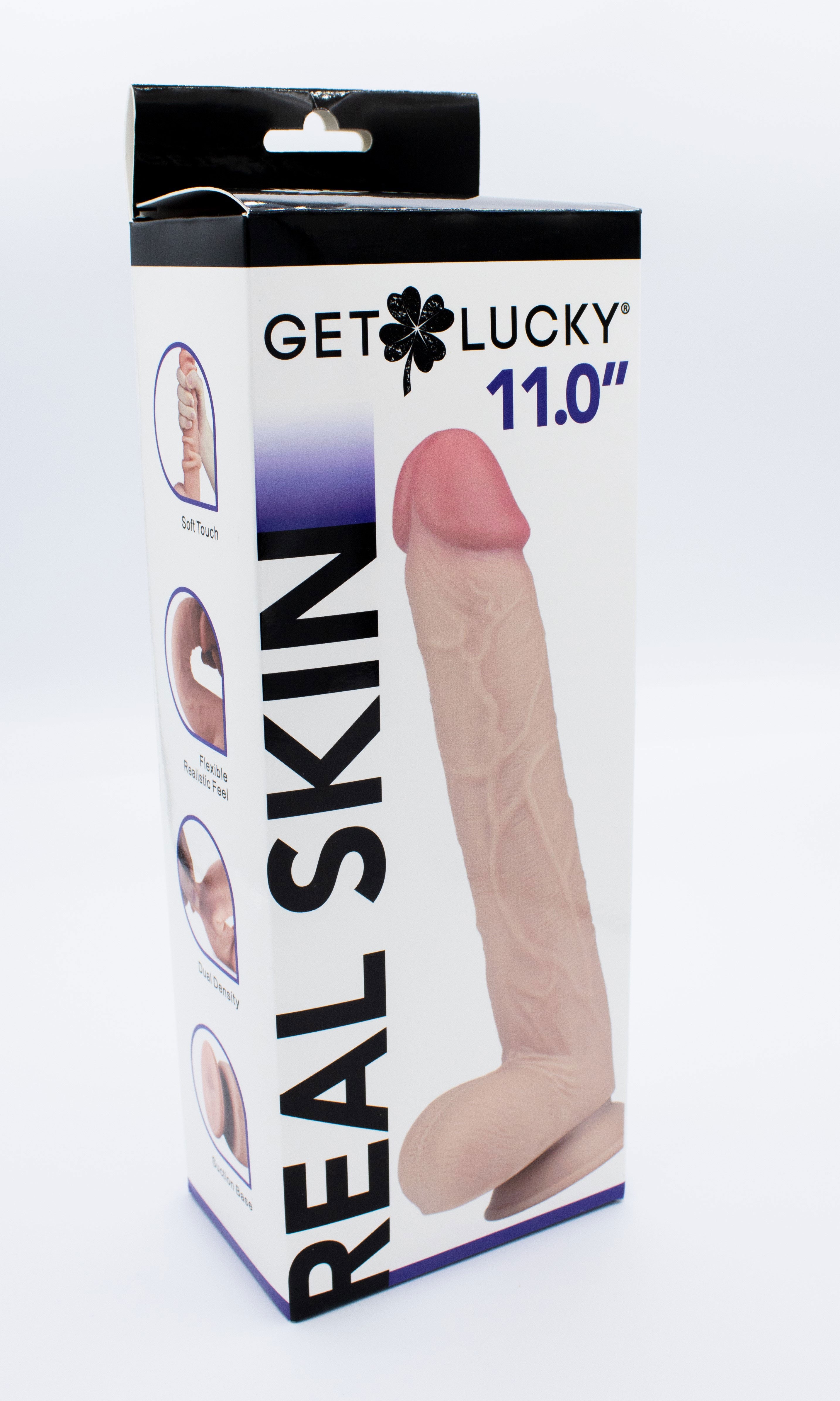 Real Skin 11” Dual Layer Dildo - Beige