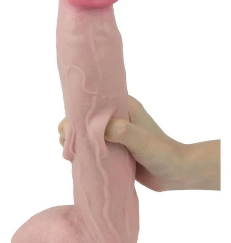 Real Skin 12” Dual Layer Dildo - Beige