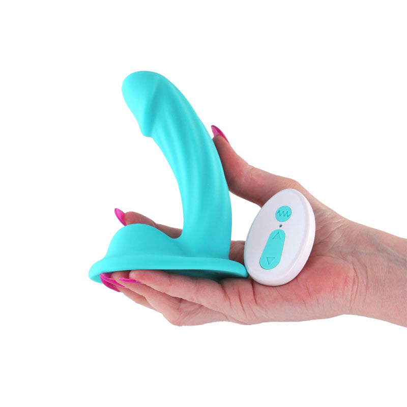 Colours Curve Vibrating 5" Dildo - Teal