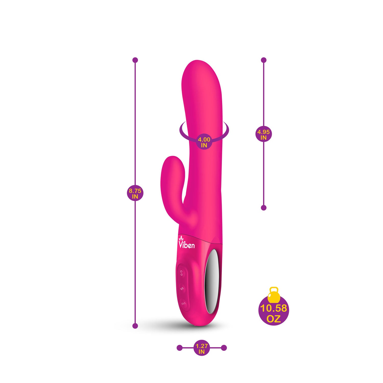 Hypnotic Clit Teaser and Thrusting Rabbit - Hot Pink