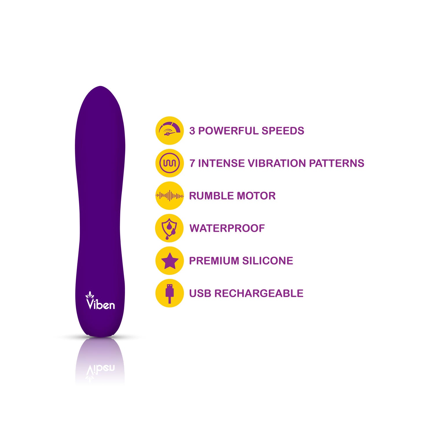 Vivacious Flexible Power Bullet - Violet