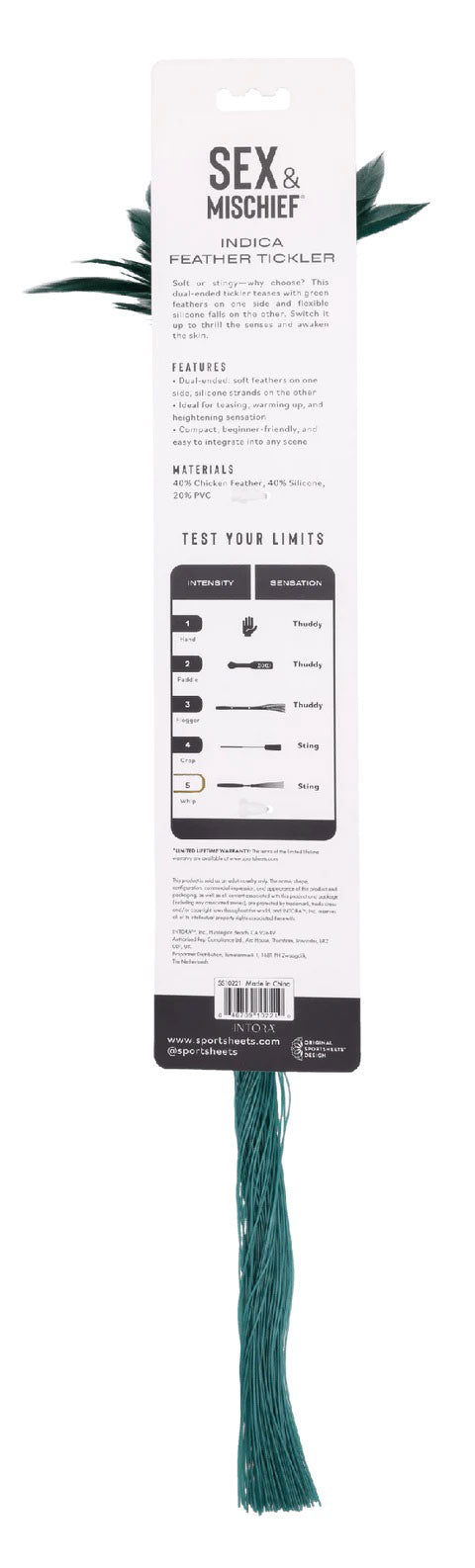 Indica Feather Tickler - Green